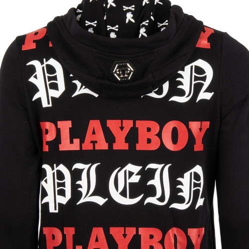 PHILIPP PLEIN x PLAYBOY Carly Lauren College Hoodie Schwarz 0839 - 第 4/7 張圖片