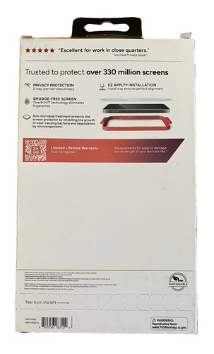 ZAGG Invisible Shield Tempered Glass Privacy For Apple iPhone 6.7" (2023) - Picture 2 of 2