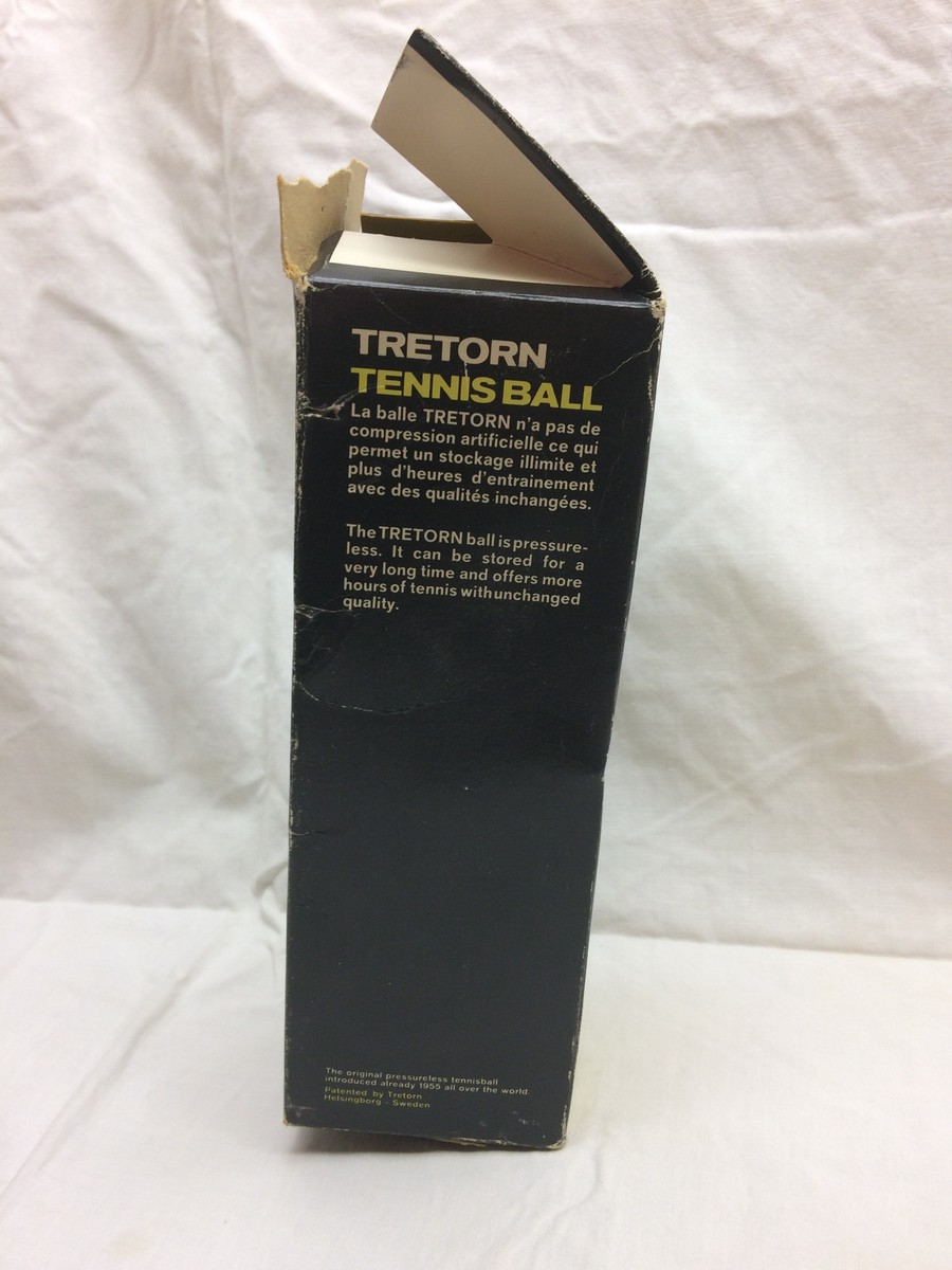 Ancienne Boîte De 6 Balles De Tennis Tretorn Blue Point - Bancroft - Suède NOS