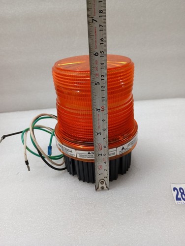 FEDRAL SIGNAL STROBE LIGHT FIRE BALL II Typ. FB2PST/120Y 120VAC LENS YELLOW - Picture 6 of 7