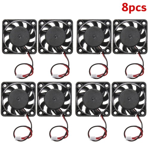 8pc 12V Mini Silent Cooling Computer Fan - Small 40mm x 10mm DC Brushless 2-pin - Picture 3 of 10