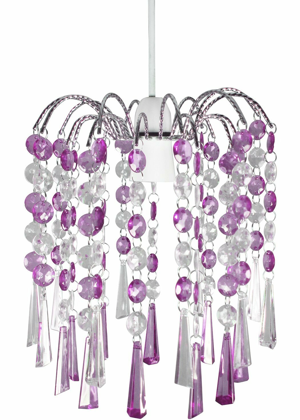 Modern Chandelier Ceiling Light Shades Acrylic Crystal Droplet Pendant ...