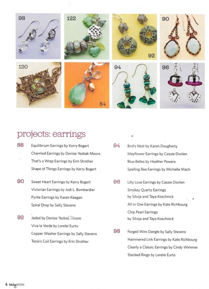 Easy Wire Magazine Master Basic Skills Buttons Stamp and Texture Chains Beads — 第 4/4 张图片