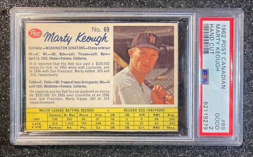 1962 Marty Keough #69