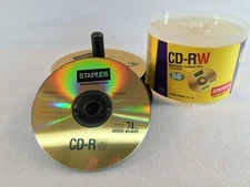 29 Staples New Blank CD-RWs 