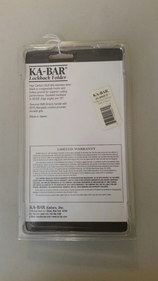 Ka-Bar Lockback Folder Knife Bob Dozier Design  - Image 2 of 2