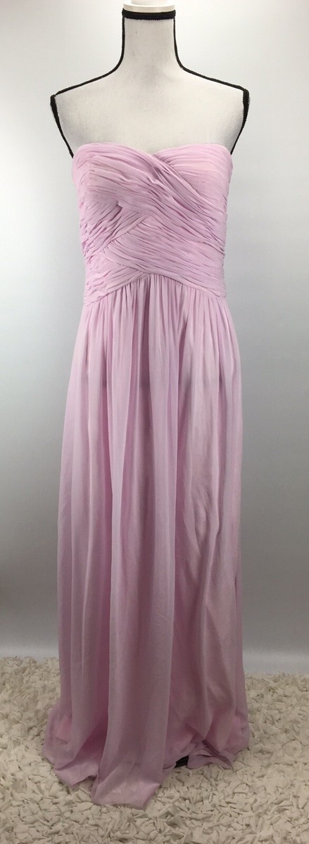 donna morgan strapless chiffon dress NWOT Donna Morgan Stephanie Strapless Chiffon Dress/Gown Pink Size 4