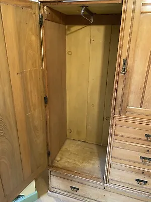 Buy Victorian Compactum Wardrobe Set Including Caned Chair And Cabinet