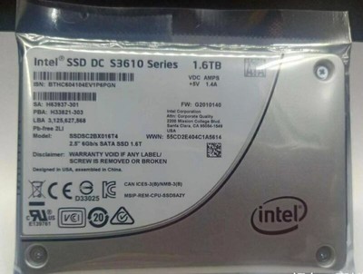 1.6TB Intel SSD S3610 Series Enterprise 2.5'' DC Internal SSDSC2BX016T4 MLC SATA