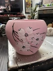 VTG McCoy Pottery Springwood Jardiniere Pink 8" Pot Planter Dogwood Flowers