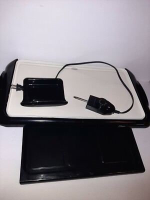 Oster® CKSTGRFM18W-ECO DuraCeramic Griddle with Warming Tray Black  34264462359|