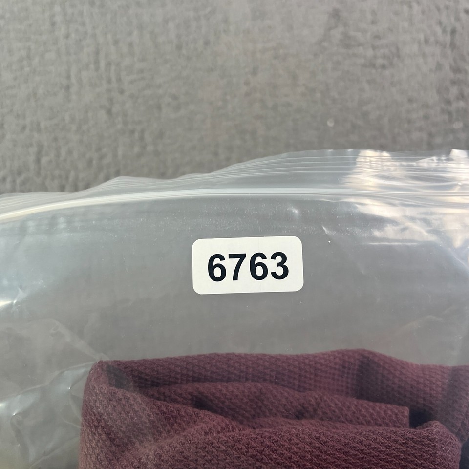 Orlebar Brown Polo Shirt Mens M Burgundy Buttonless Collar Knit Short