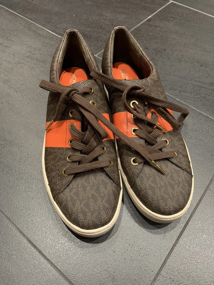 Michael Kors Sneakers Size 9 Color Brown And Orange