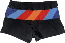 Rare Vtg 1980s FREESTYLE Shorts Swim Trunk Mesh  Black Men's XL Retro