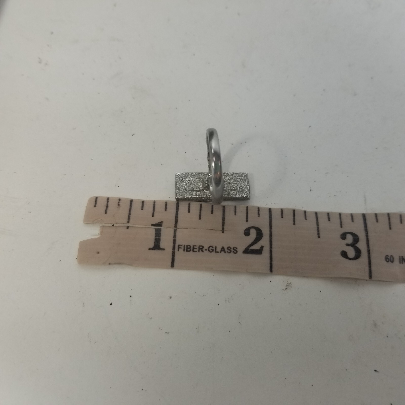 Fire Opal Silver Tone Adjustable Ring Rectangle B… - image 9