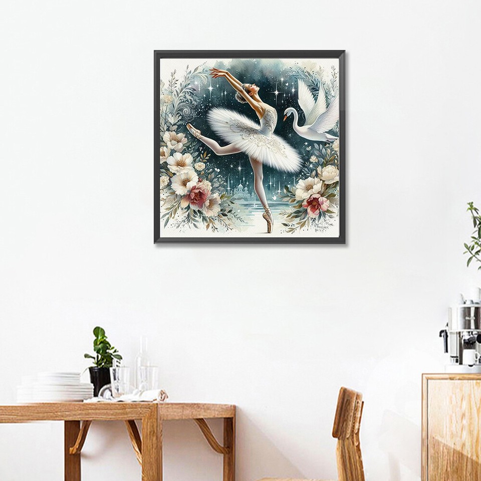 5D DIY Full Square Drill Diamond Painting Ballet Girl Kit Home Decor