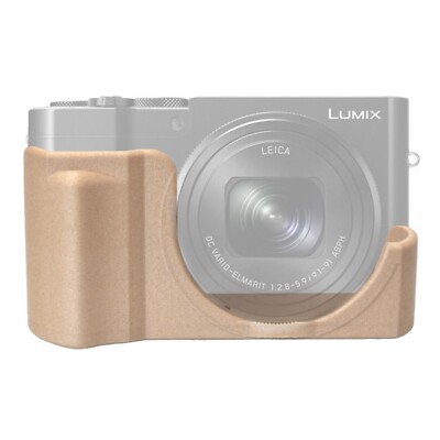 Cage Lumix TZ100 GRIP Ergonomische Tasche Vintage Holzoptik Bambus Kamera