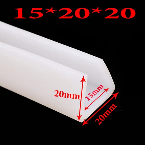 1mm - 15mm Silikon Gummi U-Kanal Dichtstreifen Kantenzierleiste Schutzstreifen - Bild 16 von 17