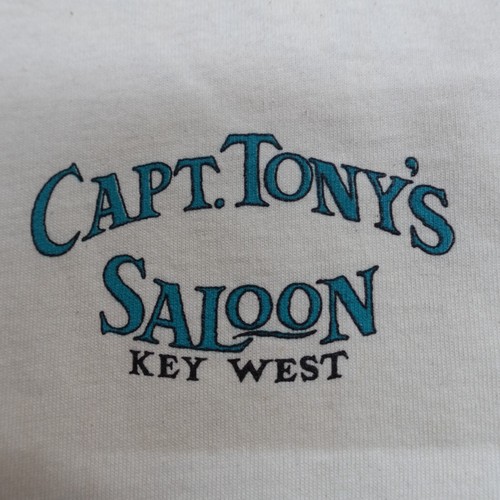 Capt. Tony's Saloon Shirt Medium Beige Vintage Screen Stars Double Sided NEW - Picture 7 of 8