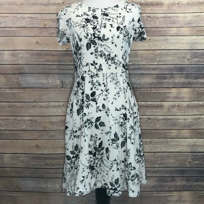 womens white floral dress