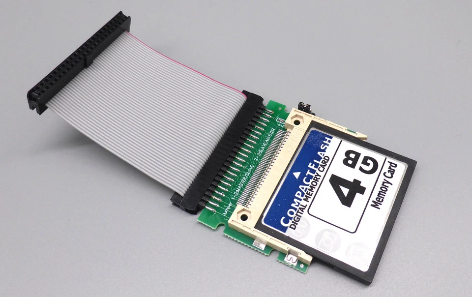 CF Compact Flash zu 2.5" 44Pin, 2mm,IDE Converter/Adapter CF-IDE+Kabel+Karte 4GB - Bild 2 von 2