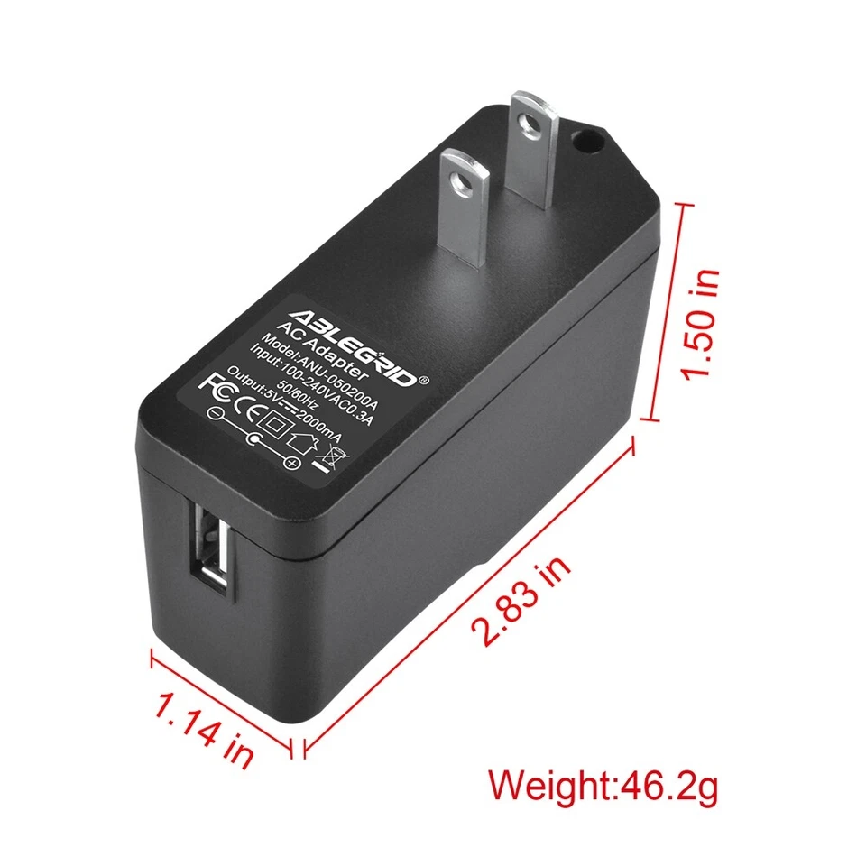 AbleGrid 5V 2A USB Charger Adapter for Huawei P9 P8 Lite Mate S Y6 NOVA YOUNG - Image 3 of 4