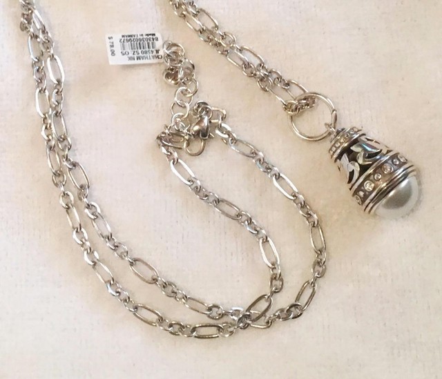 BRIGHTON CHATHAM LONG PEARL CRYSTAL NECKLACE NWT JL4580 RTLS $78 NEW ARRIVAL!
