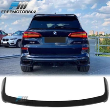Fits 19-25 BMW G05 X5 HM Style Gloss Black Rear Roof Spoiler Wing ABS