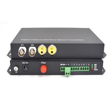 Video Audio over Fiber Optic Media Converter Kit Universal Singlemode Multimode