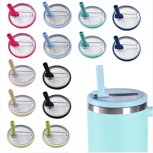 40Oz Tumbler Flip Straw Lid Replacement for Stanley Quencher Spill Proof Lid NEW - Picture 8 of 28