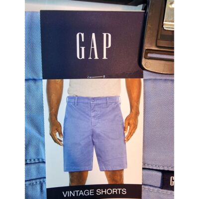 Gap Vintage Shorts Allure Blue Size 40 Inseam 10 inches Mens New $54.50 Retail