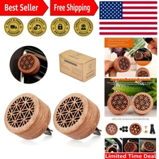 Compact 2-Pack Essential Oil Car Diffuser - Reusable Natural Aroma Accessory