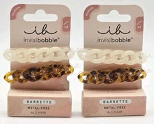 2x invisibobble Hair Barrette Metal-Free Set of 2 Each