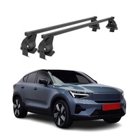 Menabo DachträGer GrundträGer FüR Volvo C40 Recharge 2022-2026 Stahl Schwarz 2X