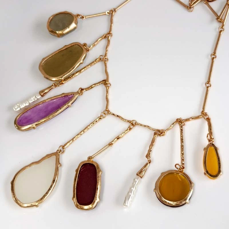 Новый 20» Zara богемное нагрудник заявление ожерелье шик женщин вечеринки отпуск ювелирных изделий подарок - Изображение 4 из 4