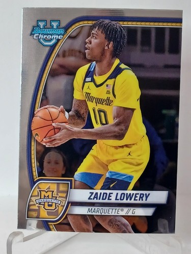 2024-25 Bowman University Chrome Zaide Lowery # 90 Bowman Chrome-RM74