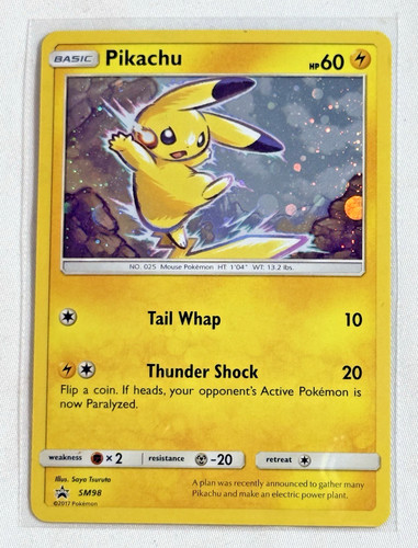 Pokemon TCG: Sun & Moon Black Star Promo (SM98) Pikachu Holo (NM)