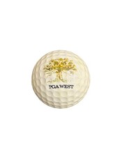 Yellow And White Two Tone Ping 4 Karsten Eye PGA West Promotional Golf Ball Rare