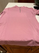 IconEQ Ladies size MED  AURORA SHORT Sleeve Equestrian Riding Shirt PINK