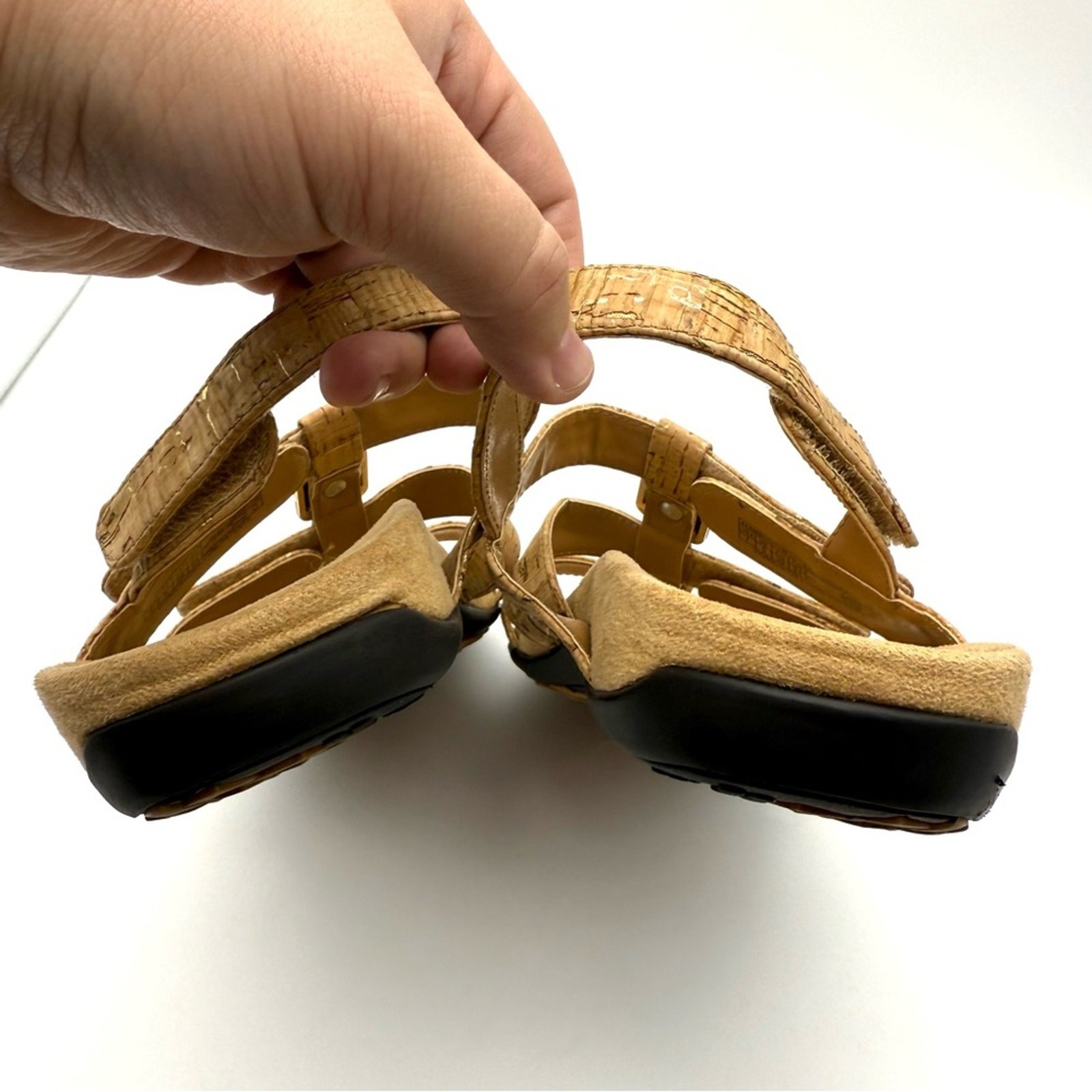 Vionic Amber Gold Cork Adjustable Orthopedic Sand… - image 5