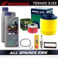 HONDA TRX400 X/EX SPORTRAX QUAD/ATV SERVICE KIT INC FILTERS & PLUG (1999-2014)