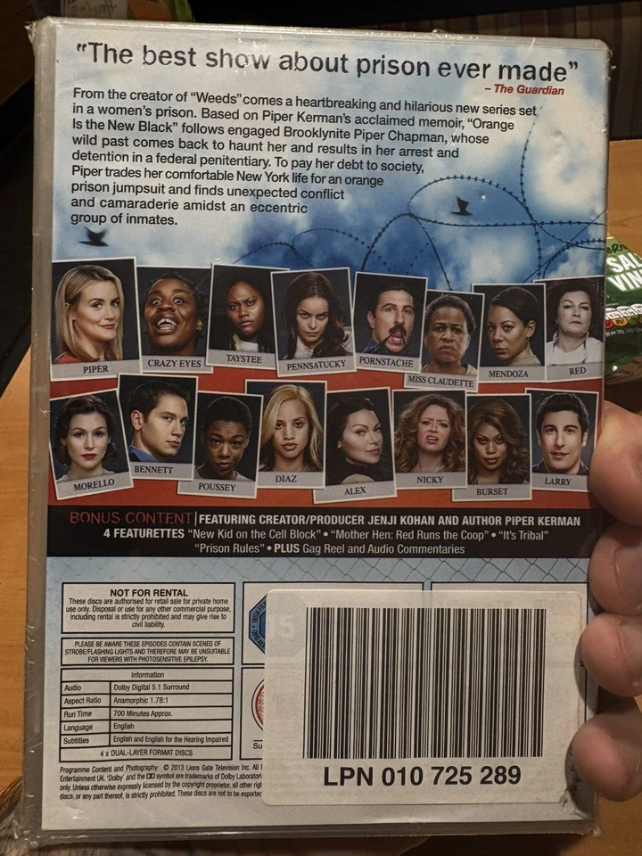Orange Is The New Black - Season 1 (DVD) - Brand New & Sealed Free UK P&P - Image 2 of 2