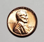 1957 D LINCOLN WHEAT PENNY UNC #C10414