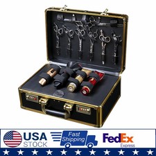 Suitcase Storage Box Barber Carrying Case Clipper Trimmer Organize Password Lock