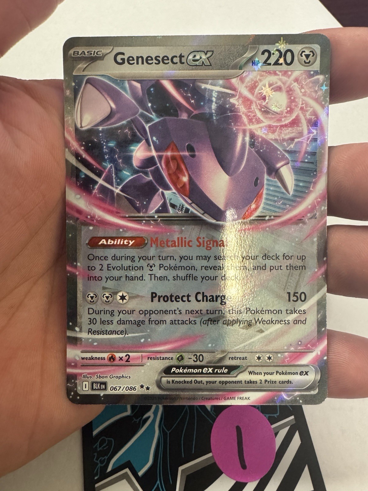 Genesect Ex 67/86 Black Bolt  Pokemon TCG NM/MINT