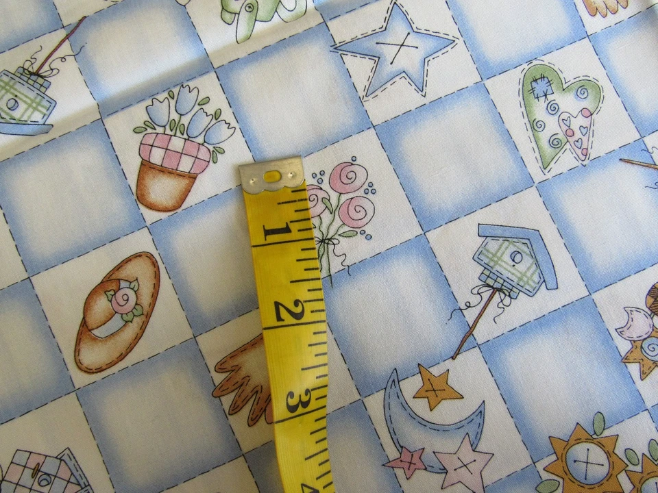 1 yd MODA Lori Gardner Patchwork Quilt Block GARDEN WHIMSY PRINT Cotton Fabric - Image 2 of 4