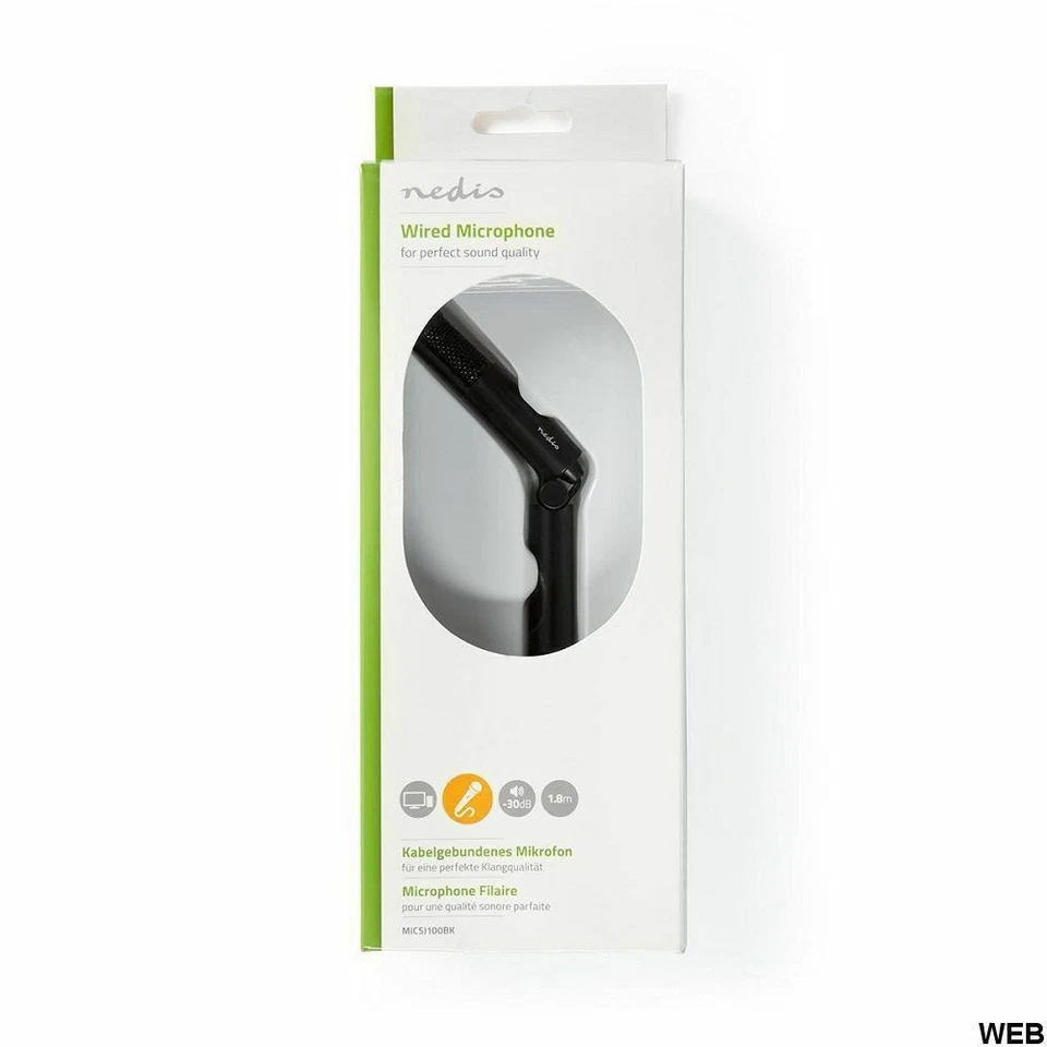 Microfono Desktop/Notebook/Smartphone/Tablet con cavo jack 3,5 mm - Immagine 3 di 4