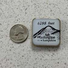Mt. Washington New Hampshire 6,288 Feet Square Souvenir Magnet #53028