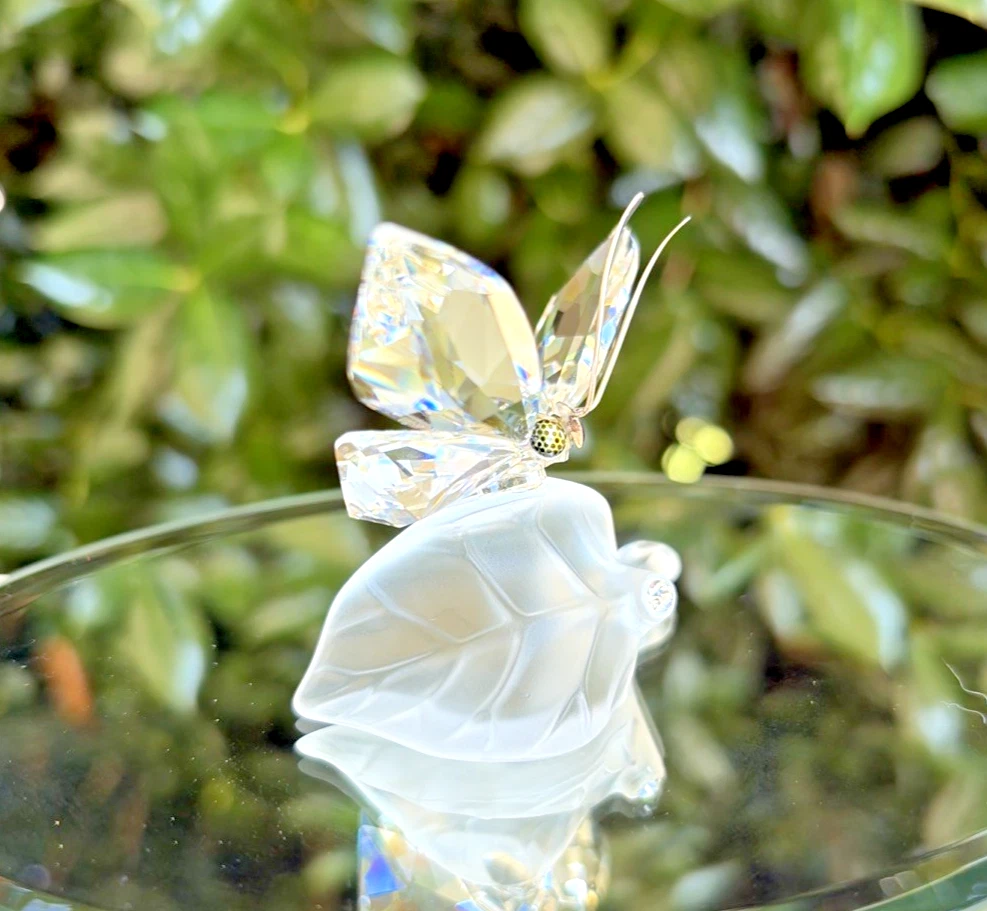 Swarovski Butterfly On Leaf for sale | eBay