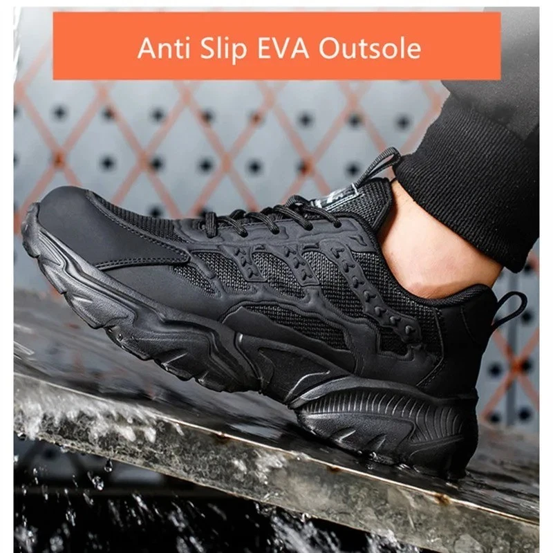 Scarpe da Lavoro Antinfortunistiche Unisex Leggere Traspiranti Anti‑foratura - Immagine 3 di 4